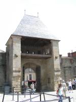 Carcassonne - 54 - Chateau comtal - Porte de la barbacane du chateau (2)